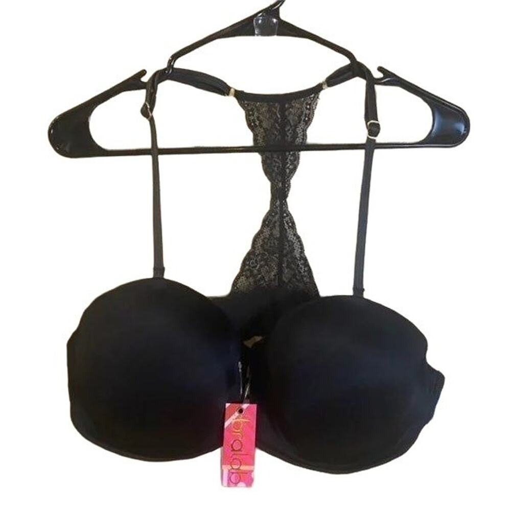 Bralab DDD Bra NWT Leather Looking Straps and Lace Back Adjustable